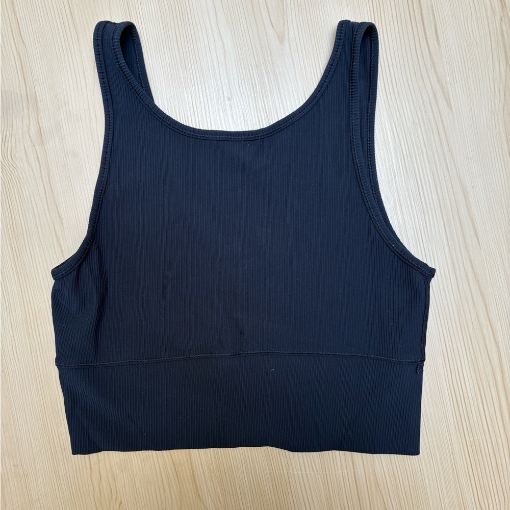 Lululemon Cropped Ribbed Workout Top